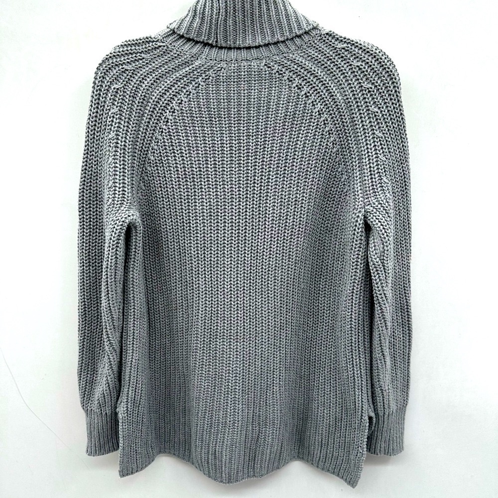 REVOLVE S 525 AMERICA chunky Gray oversized woman cowl fisherman core Sweater - Picture 2 of 13